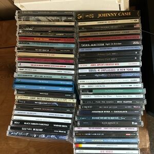 Lot of 52 cd’s.  Many different genres from rock classic rock to country.